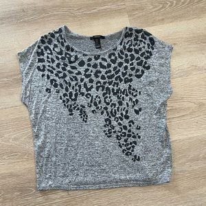 Forever21 Short Sleeve Cheetah Print
